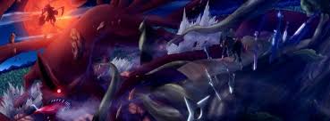 Anime Naruto Madara And Kurama Vs Hashirama Senju Facebook Cover Anime Naruto Naruto Madara Madara Uchiha