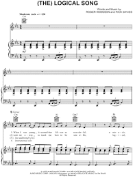 Click the song names for interactive song sheet with video, chords and printable pdfs. Supertramp The Logical Song Sheet Music In C Minor Transposable Download Print Sku Mn0036169