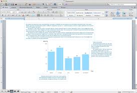 bar chart template for word