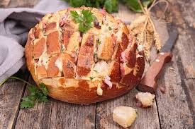 Einfaches Zupfbrot Mit Schinken Und Kase Rezept Rezept Rezepte Zupfbrot Zupfbrot Rezept