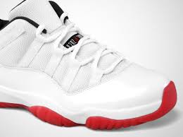 Jordan 11 Red Black And White Low Top Air Jordan Xi Low White Varsity Red Black Air Jordans Air Jordan Xi Low Black And Red