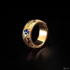 Gold Enamel Ring Cornflower Enamel Gold Plated Ring Flower Etsy Enamel Ring Gold Wedding Rings Gold Enamel