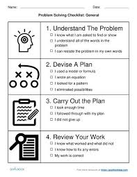 Problem Solving Checklist Udl Strategies Problem Solving Strategies Solving Word Problems Problem Solving