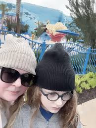 Nordic mama and son at 11 am it was like swimming in a hot spring and  magical totally worth it and the looks 😂💛