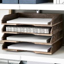 Feathergrain Wooden Stackable Letter Tray Feathergrain Letter Stackable Tray Wooden Wooden Desk Organizer Desk Organization Diy Letter Tray