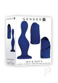 Amazon.com: Evolved Novelties - Gender X - In's & Out's - Silicone 10  Vibrating Speeds & Functions - Dildo and Stroker - Blue : Health & Household