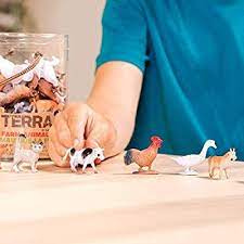 Terra By Battat Farm Animals Assorted Miniature Farm Animal Toy Figures Cake Toppers For Kids 3 60 Pc Figures Farm Animal Toys Pet Toys Farm Animals