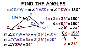 Add together the two known angles inside the triangle. How Do You Find Missing Angles In A Triangle With Variables Virtual Nerd