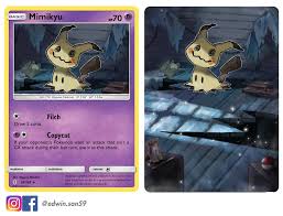 Mimikyu lives its life completely covered by its cloth and is always hidden. Mimikyu Extended Art Card From Guardians Rising Pokemon