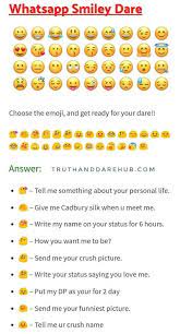 Whatsapp Smiley Dare Truth And Dare Dares For Couples Dare Questions