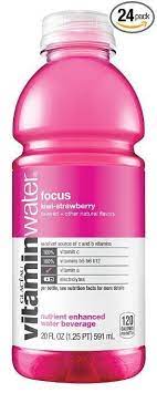 Glaceau Vitamin Water Focus Kiwi Strawberry Flavored 20 Oz 24 Pack Drink New Water Enhancer Fruit Infused Water Recipes Detox Dragon Fruit Vitamins