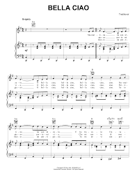 Master tight single notes, rock solid bending italian lyrics: Spartito Pianoforte Bella Ciao Di Traditional Pvc Melodia Mano Destra