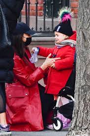 They split custody of the child in half and carry out their parental duties even despite the separation. Bradley Cooper S Ex Irina Shayk Is Seen Taking Daughter Lea For A Stroll In New York City Daily Mail Online