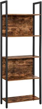 Trouvez etagere industrielle sur 2ememain ✅ avantageux pour tout le monde. Vasagle Bibliotheque Entree Salon 5 Niveaux Etagere De Cuisine Marron Rustique Et Noir Lls025b01 Pour Bureau Style Industriel Cadre En Acier Stable Etagere De Rangement Cuisine Maison Bibliotheques