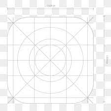 Vector App Icon Dimensions Development Grid Line App Icon Template Png And Vector With Transparent Background For Free Download App Icon Glyph Icon Free Vector Graphics