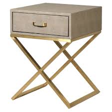 Guide price (per item) portofino side table. Faux Shagreen Side Table Living Room From Breeze Furniture Uk