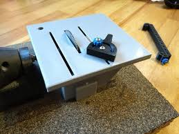 Table Saw For Dremel 4000 With Drill Bracket Fixed By Oikos Thingiverse Dremel Dremel 4000 Dremel Table Saw
