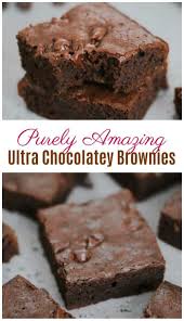 Purely Amazing Gf Ultra Chocolate Brownies Can I Introduce You To These Rich And Indulgent Intensely Chocol Chocolate Brownies Cake Like Brownies Desserts