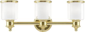Livex 40213 02 Middlebush Polished Brass Bathroom Light Sconce Lvx 40213 02