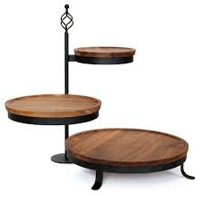 mangoleaf 3 tier swivel server hardwood mango leaf http www amazon com dp b00j3eka0o ref cm sw r pi dp jguitb0k26s rustic table wooden kitchen utensils table