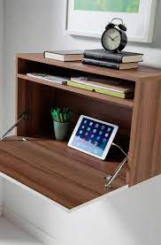 Bureau de mur bureau petit espace etagere bureau bureau mural gain d'espace mobilier peu encombrant bureau pliable. Bureau Mural Rabattable 20 Meubles Pliables Astucieux
