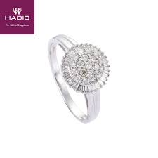 Show you on let me show you the necklace and also the earrings okay. Habib Alyssa White Diamond Ring Shopee Malaysia