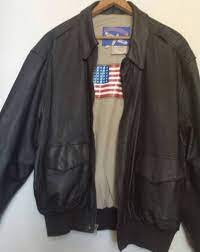 80 S 90 S Vintage Airborne Military Flight Bomber Jacket Leather Jacket Men S Bomber Jacket Large Br Leather Jacket Men Vintage Jacket Flight Bomber Jacket