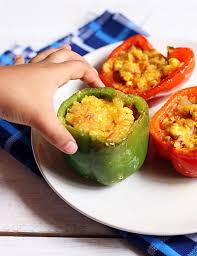 Stuffed Capsicum Recipe Potato Stuffed Bellpeppers Recipe Bharwan Shimla Mirch Recipe Best Vegetable Recipes Homemade Vegetable Soups Recipes