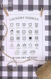 Laundry Symbols Printable Understanding Those Confusing