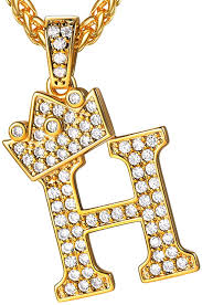 Keep up with your favorite shows and hosts plus share ideas with other diy fans. Buy U7 Bling Alphabet Name Jewelry Men Cz Crowned Initial Necklace Statement King Crown Women 18k Gold Plated Cubic Zirconia Letter Pendant 3mm 22 Rope Chain Necklaces From A To Z Online