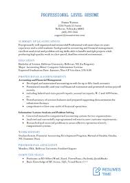 mid level resume samples and template