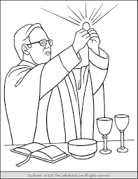 Sacrament Of Holy Communion The Eucharist Coloring Page Catholic Coloring Catholic Sacraments Coloring Pages