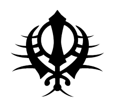 It looks as if the tiger is emerging out of the khandha in this tattoo design. Tribal Khanda By Hashassin On Deviantart