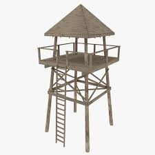 Guard Tower Http Www Turbosquid Com 3d Models 3d Model Wooden Look Tower 732036 Tower Design Tower Models Medieval Houses