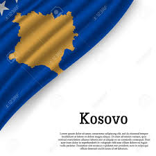 No other solution was possible after the serbs tried to expel the albanians. Waving Flag Of Kosovo On White Background Template For Independence Royalty Free Cliparts Vectors And Stock Illustration Image 110741842