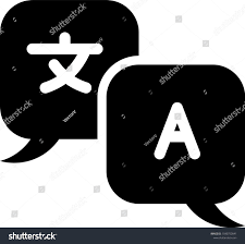 Black Translator Icon Isolated On White Background Foreign Language Conversation Icons In Chat Speech Bubble Translating C Ad Social Media Icons Icon Image