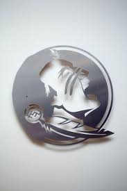 Florida State Seminole Logo Floating Metal Wall Art Florida State Seminole Florida State Seminoles Logo Fsu Football