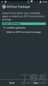 △ 安裝之後，他會出現在chrome 應用程式清單中，初次執行會要求選擇apk 存放目錄。 △ 選擇你要測試的apk，如果你並非開發者，那麼可以藉由raccoon 來將 . å¯¦æ¸¬æ€Žéº¼åœ¨é›»è…¦chromeç€è¦½å™¨åŸ·è¡Œandroid App Tå®¢é‚¦