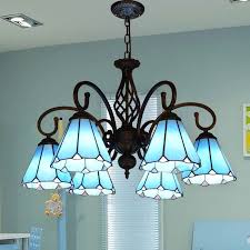 Blue Tiffany Lights Australia Glass Chandelier Kitchen Light Fixtures Stained Glass Hanging Lamp 5 Lights Decorative Chandelier Chandeliers Aliexpress