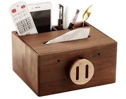 Wooden Square Pig Face Tissue Box Feelgift Tissue Boxes Wooden Rabbit Wooden