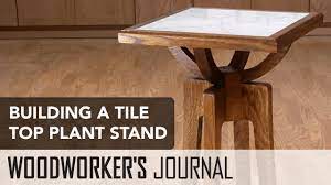 Walnut carved eastlake marble top plant stand (ps214) $269.10. Building A Tile Top Plant Stand Woodworking Project Youtube
