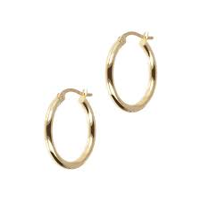 These substantial gold earrings do just what their name says—hug your ears for just the right fit. 14k Gold 3 4 Round Hoop Earrings 9348806 Hsn