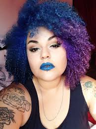 Afro Purple And Blue Hair Blue Natural Hair Purple Natural Hair Blue Hair