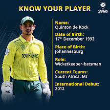 Quinton de kock of the proteas(photo by lee warren/gallo images/getty images). Know Your Player Quinton De Kock 100mb