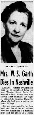 Ethel Mae Hightower Garth (1893-1955)