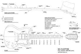 Gibson Sg Custom Guitar Templates Electric Herald Gibson Sg Custom Guitar Guitar
