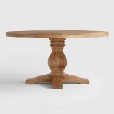 Round Gray Pine Wood Lisette Dining Table 60 Round Dining Table Round Wood Table Round Kitchen Table