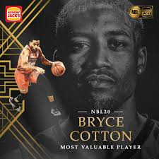 He's more than the real MVP, he's now a two-time MVP. The Hungry Jack's  #NBL20 Most Valuable Player, Bryce Cotton of the Perth Wildcats 🏆  #TheGazeys