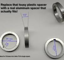 Aluminum Mini Metal Lathe Headstock Spindle Spacer replaces plastic spacer  | ServoMotorKit.