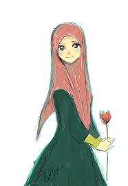 Gambar kartun wanita berhijab update status via topupdatestatus.blogspot.com. Gambar Kartun Muslimah Terbaru 2018 Arini Gambar